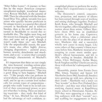 CD Roscoe Mitchell: After Fallen Leaves