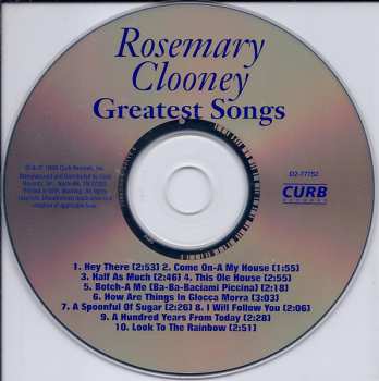 CD Rosemary Clooney: Greatest Songs