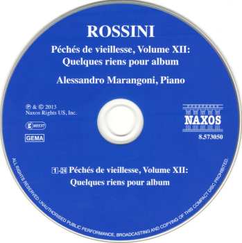 CD Gioacchino Rossini: Complete Piano Music • 5