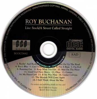 CD Roy Buchanan: Live Stock / A Street Called Straight