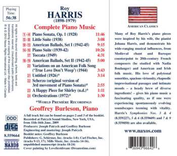 CD Geoffrey Burleson: Complete Piano Music