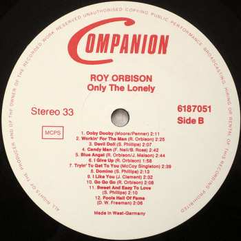 LP Roy Orbison: Only The Lonely