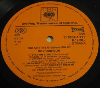 LP Roy Orbison: The All-Time Greatest Hits Of Roy Orbison