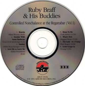 CD Ruby Braff: Controlled Nonchalance At The Regattabar (Vol. 1)