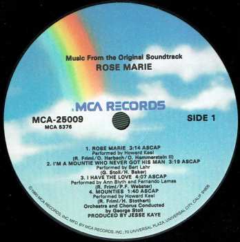 LP Rudolf Friml: Rose Marie (Music From The Original Soundtrack)