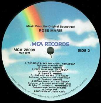 LP Rudolf Friml: Rose Marie (Music From The Original Soundtrack)