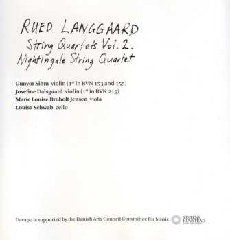 SACD Rued Langgaard: String Quartets Vol. 2