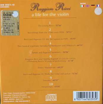 10CD/Caja Ruggiero Ricci: A Life For The Violin