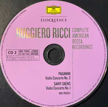 9CD/Caja Ruggiero Ricci: Complete American Decca Recordings