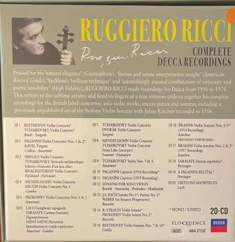 20CD/Caja Ruggiero Ricci: The Complete Decca Recordings