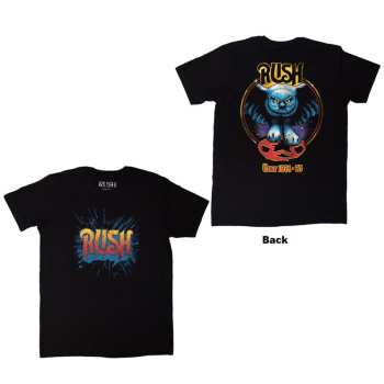 Mercancía Rush: Rush Unisex T-shirt: Tour '74-'75 (black) (back Print) (small) S