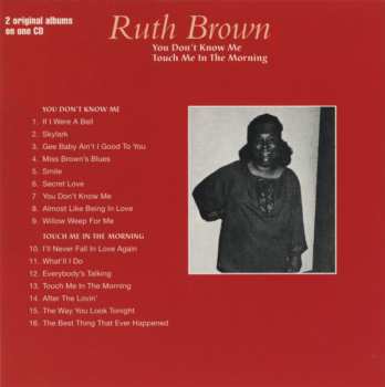 CD Ruth Brown: You Don't Know Me / Touch Me In The Morning