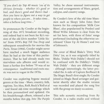 CD Ry Cooder: Ditty Wah Ditty · Live In Cleveland 1972