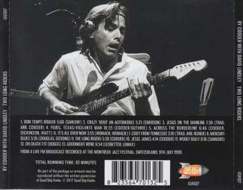 CD Ry Cooder: Two Long Riders: Montreux Broadcast 1990