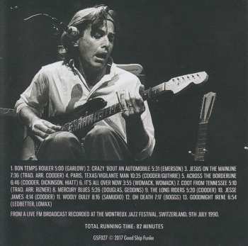 CD Ry Cooder: Two Long Riders: Montreux Broadcast 1990
