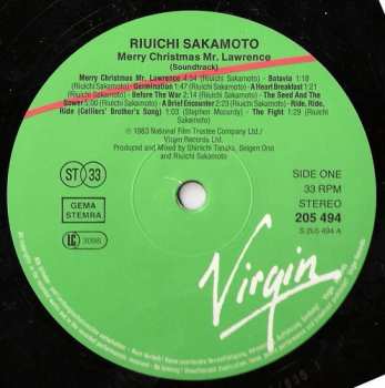 LP Ryuichi Sakamoto: Merry Christmas Mr. Lawrence