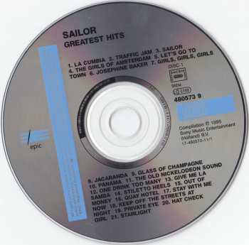 CD Sailor: Greatest Hits