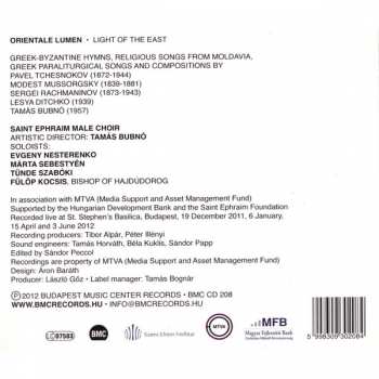 CD Márta Sebestyén: Orientale Lumen : Light Of The East