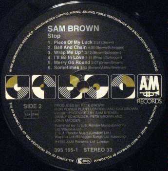 LP Sam Brown: Stop!