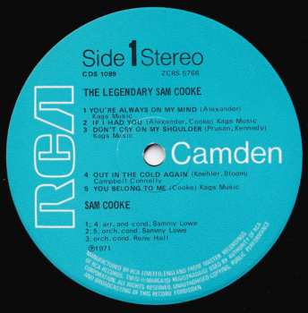 LP Sam Cooke: The Legendary Sam Cooke