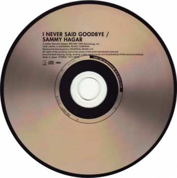 CD Sammy Hagar: Sammy Hagar (I Never Said Goodbye) = ヘイガー・USA LTD