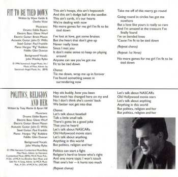 CD Sammy Kershaw: Politics Religion And Her