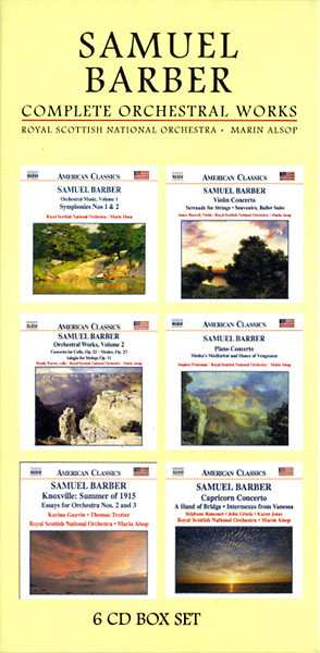 6CD/Caja Samuel Barber: Complete Orchestral Works