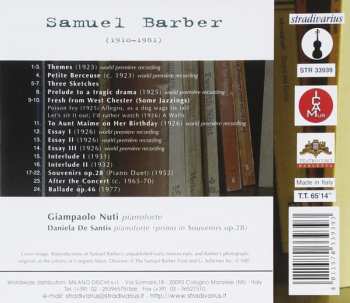 CD Samuel Barber: Souvenirs & Recollections (Early And Late Piano Music)
