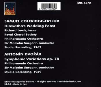 CD Antonín Dvořák: Coleridge-Taylor: Hiwawatha's Wedding Feast / Dvorak: Symphonic Variations