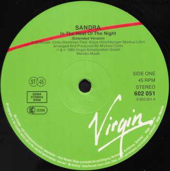 LP Sandra: In The Heat Of The Night