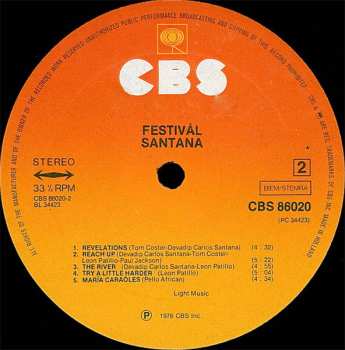 LP Santana: Festivál