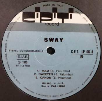 LP/CD Sante Palumbo Orchestra: Sway