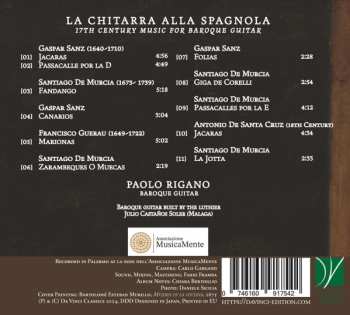 CD Gaspar Sanz: La Chitarra Alla Spagnola (17th Century Music For Baroque Guitar)