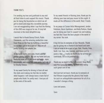 CD/DVD Sara Bareilles: Between The Lines (Live At The Fillmore)