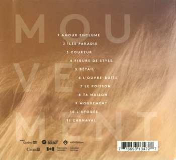 CD Sarah Bourdon: Mouvement