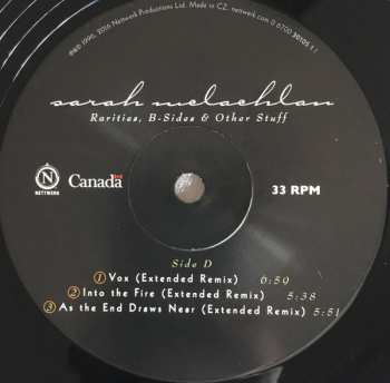 2LP Sarah McLachlan: Rarities, B-Sides & Other Stuff