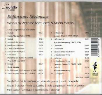 CD Sarah Perl: Réflexions Sérieuses (Works By Antoine Forqueray & Marin Marais)