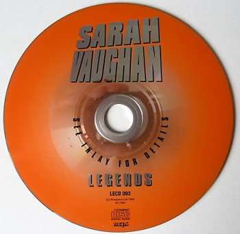 CD Sarah Vaughan: Legends