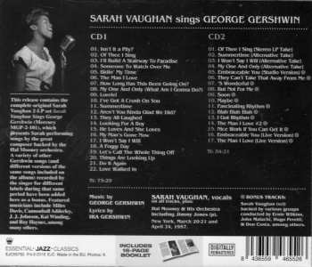 2CD Sarah Vaughan: Sarah Vaughan Sings George Gershwin