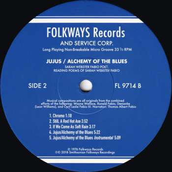 LP Sarah Webster Fabio: Jujus / Alchemy Of The Blues