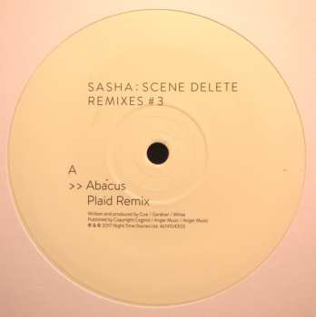 EP Sasha: Scene Delete : Remixes #3 LTD | NUM | CLR