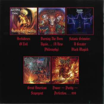 5CD/Caja Satan's Host: Burning In Their Purity - The Elixir Era