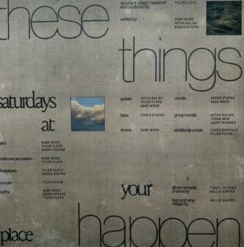 LP Saturdays At Your Place: these things happen CLR | LTD