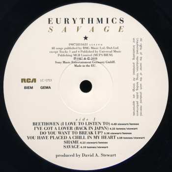 LP Eurythmics: Savage
