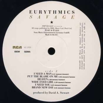 LP Eurythmics: Savage