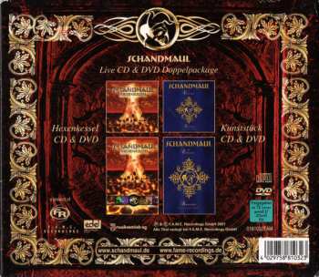 2CD/2DVD/Caja Schandmaul: Live CD & DVD Doppelpackage - Hexenkessel & Kunststück