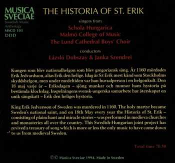 CD/Caja Schola Hungarica: Erik Den Heliges Hystoria