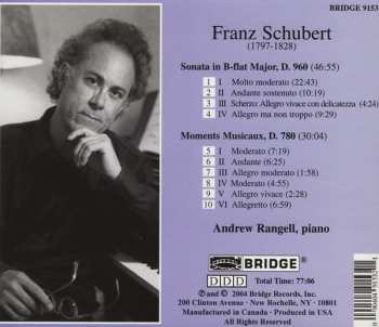 CD Franz Schubert: Sonata In B-Flat D. 960 / Moments Musicaux D. 780