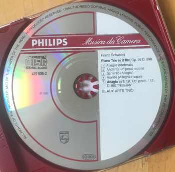 CD Franz Schubert: Piano Trio • Klaviertrio Nr. 1 D 898 / Notturno D 897