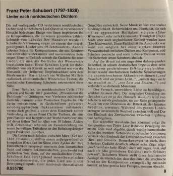 CD Franz Schubert: North German Poets
